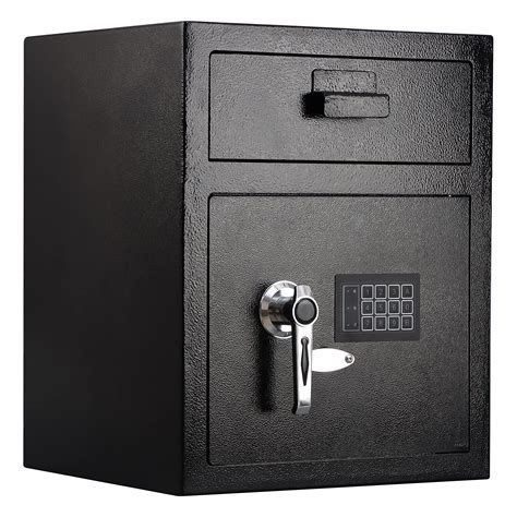 metal safe deposit box digital lock steel safe box|KYODOLED Digital Depository Safe Box, Electronic Steel Safe .